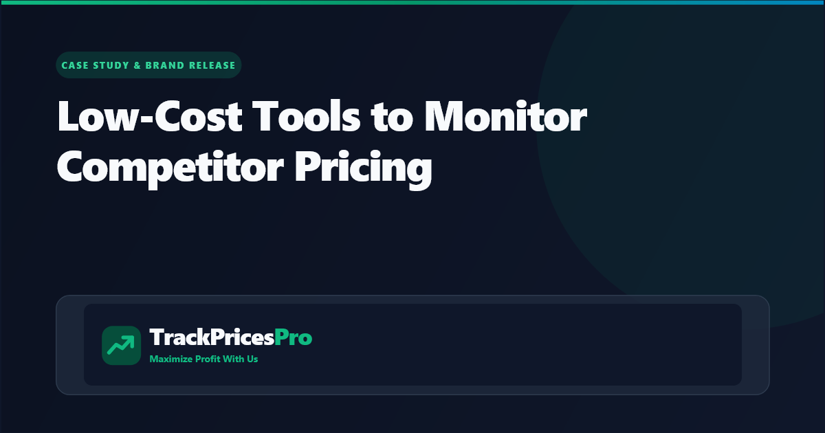 Are There Any Free or Low-Cost Tools to Monitor Competitor Pricing for a Small Shopify Store?